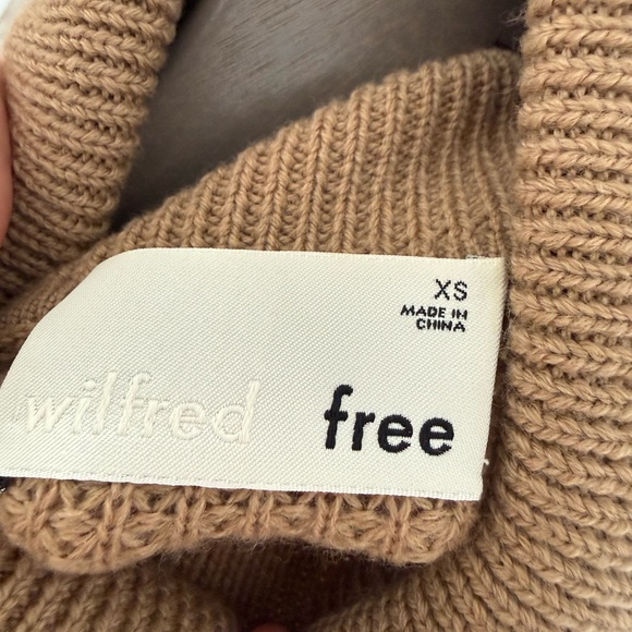 Wilfred Camel Brown Turtleneck Sweater Dress - Picture 2 of 2